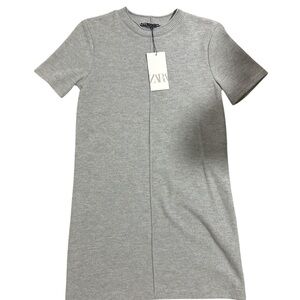 Zara Heather Gray Knit Dress